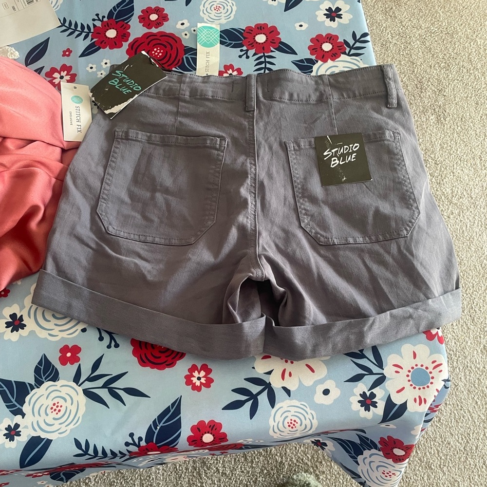 Studio blue Women's Charcoal Shorts - Picture 2 of 3